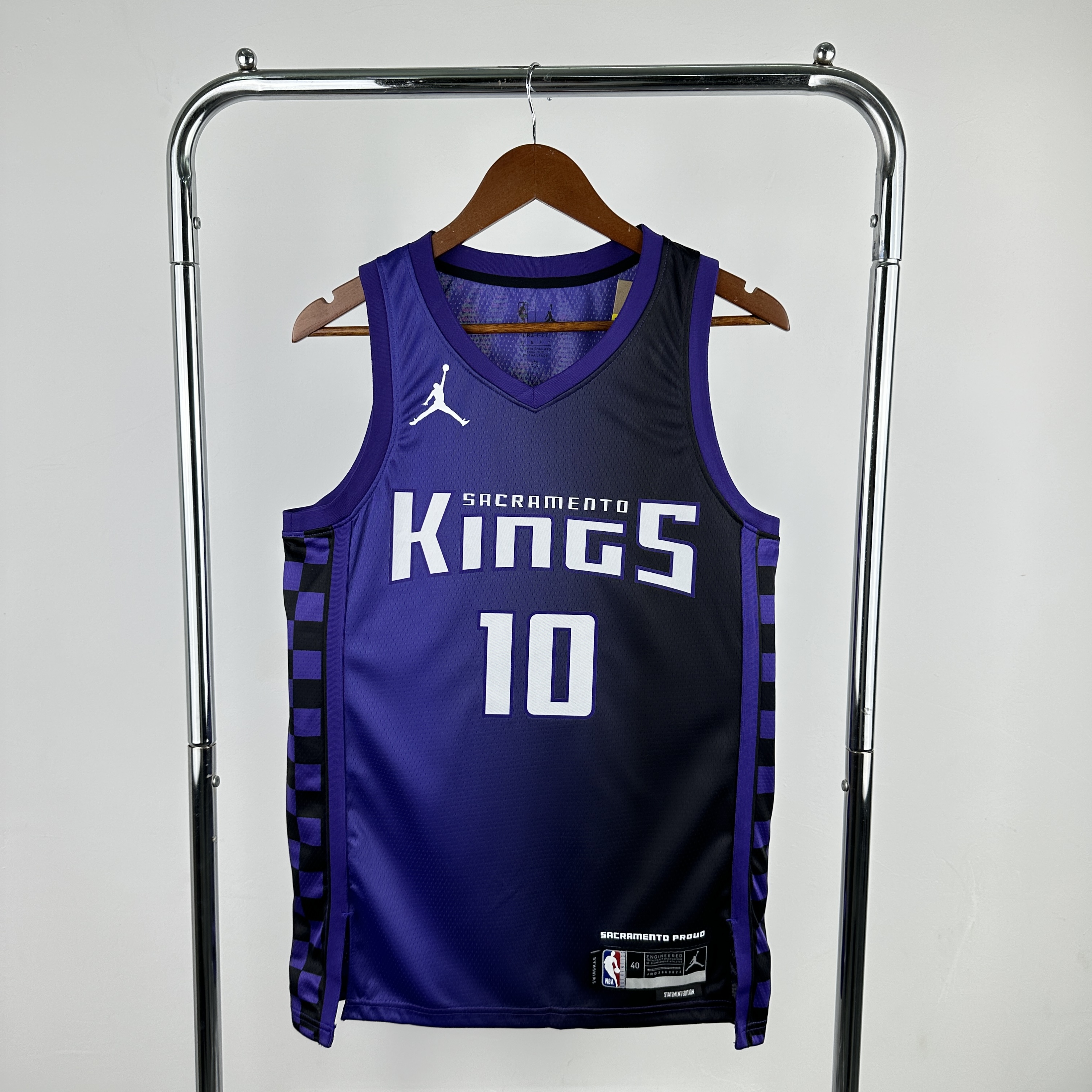Men Sacramento Kings 10 Derozan Purple Season 2024 NBA Jersey